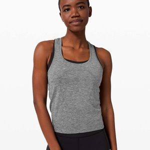 Lululemon grey swiftly tank size 6 race length